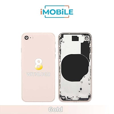iPhone 8 Compatible Back Housing [No Small Parts] [Gold]