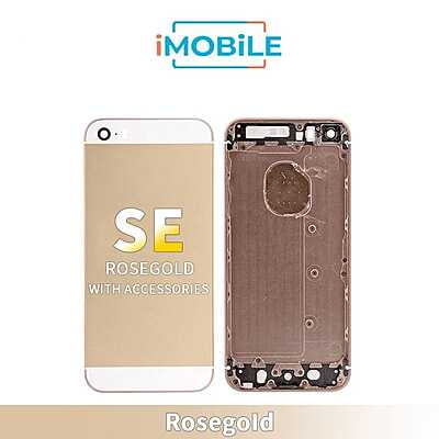 iPhone SE Compatbile Full Housing With Accessories [Rosegold]