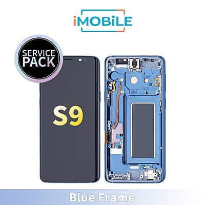 Samsung Galaxy S9 (G960) LCD Touch Digitizer Screen [Service Pack] [Blue Frame] GH97-21697D GH97-21696D