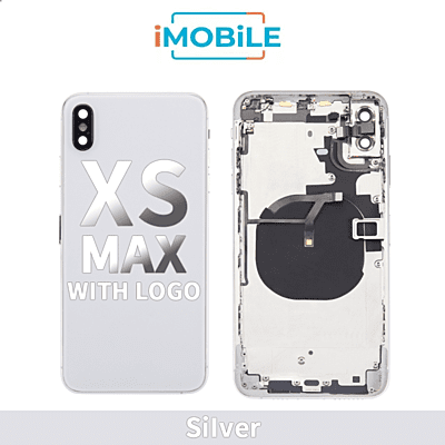 iPhone XS Max Compatible Back Housing [no small parts] [Silver]