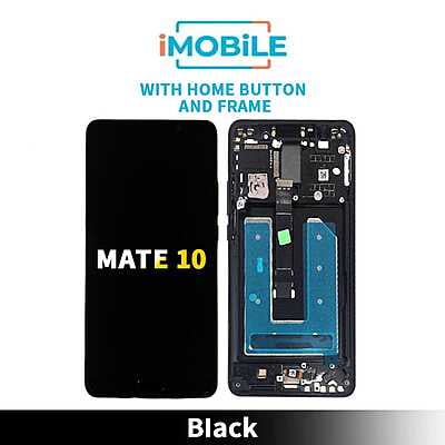 Huawei Mate 10 Compatible LCD Touch Digitizer Screen [with Home Button and Frame][Black]