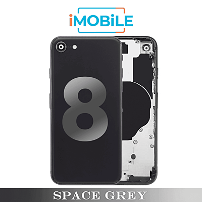 iPhone 8 Compatible Back Housing [No Small Parts] [Space Grey]