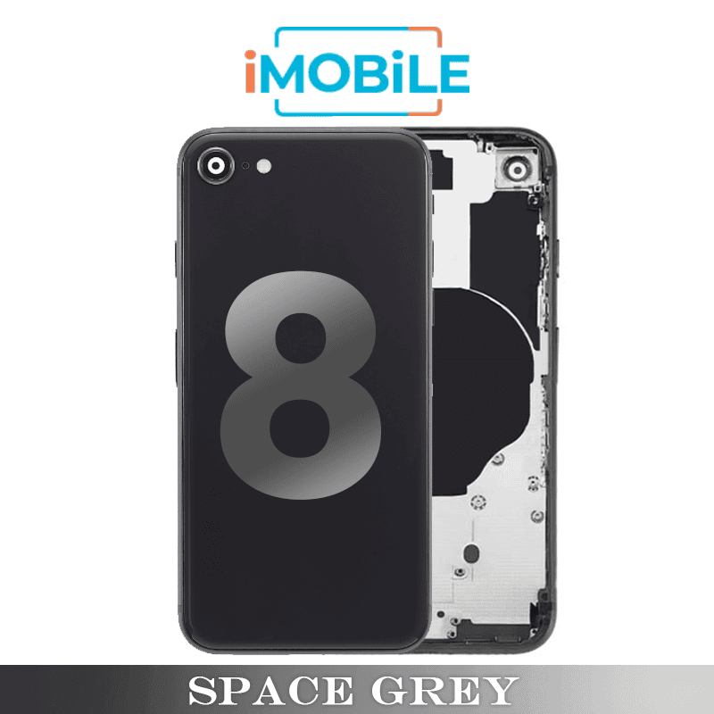 iPhone 8 Compatible Back Housing [No Small Parts] [Space Grey]