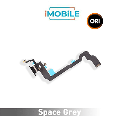 iPhone X Compatible Charging Port Flex Cable [Original] [Space Grey]