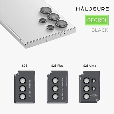 Halosure Geordi Rear Camera Lens Armour Protector (Anti-Reflection), Samsung s25 Ultra Halosure Geordi Rear Camera Lens Armour Protector (Anti-Reflection), Samsung s25 Ultra