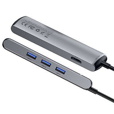 Baseus [CAHUB-J0G] Mechanical Eye 6-In-1 USB HUB