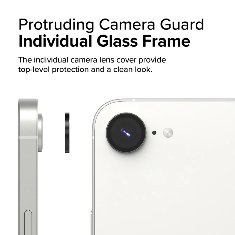 Halosure Geordi Rear Camera Lens Armour Protector (Anti-Reflection), iPhone 16e Halosure Geordi Rear Camera Lens Armour Protector (Anti-Reflection), iPhone 16e