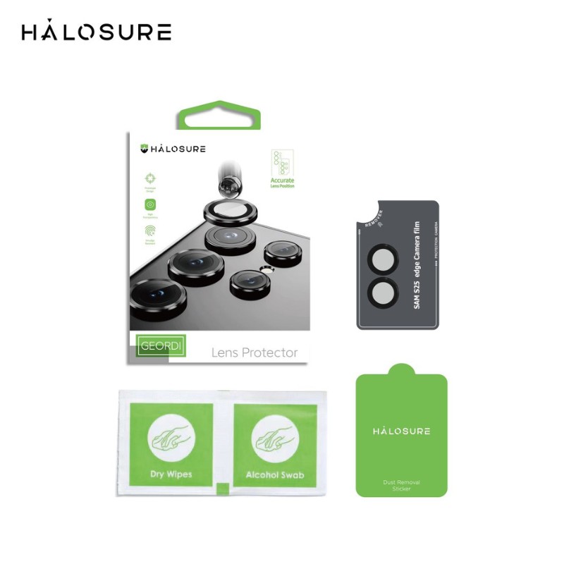 Halosure Geordi Rear Camera Lens Armour Protector (Anti-Reflection), Samsung s25 Edge Halosure Geordi Rear Camera Lens Armour Protector (Anti-Reflection), Samsung s25 Edge