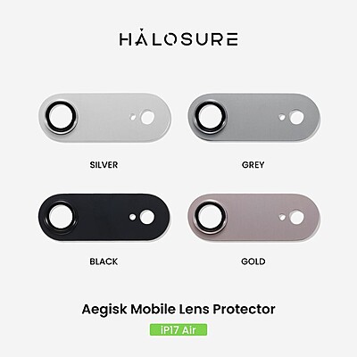 Halosure AEGISK Shield Rear Camera Lens Protector (Anti-Reflection), iPhone 17 Air Halosure AEGISK Shield Rear Camera Lens Protector (Anti-Reflection), iPhone 17 Air