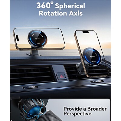JoyRoom JR-ZS502 15W MagSafe Wireless Charge Car Mount Phone Holder (Air Vent & Dashboard)