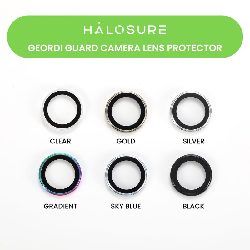 Halosure Geordi Rear Camera Lens Armour Protector (Anti-Reflection), iPhone 17 Air