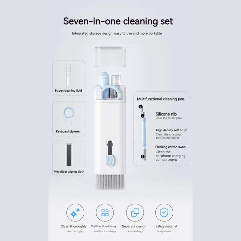 COTEetCI Multifunction Electronics Cleaning Kit with Key Puller and Spray Bottle