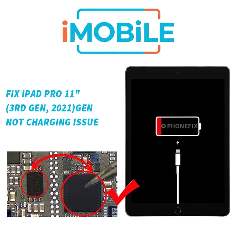 iPad Pro 11" (3rd Gen, 2021) USB Charging IC Chipset (U2 CD3217B12) + Pre-Programmed SPI Flash IC SET