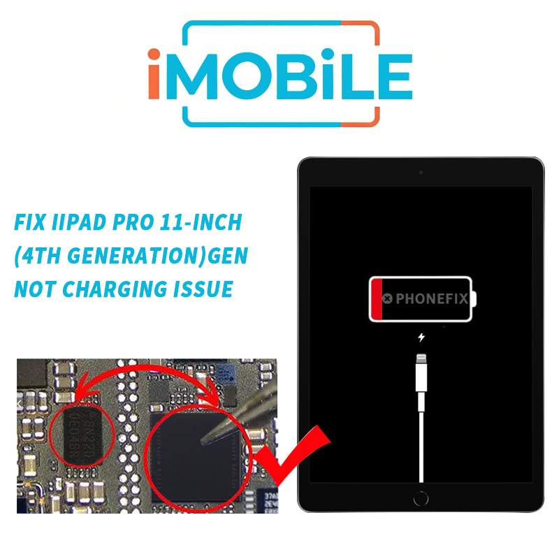 iPad Pro 11-inch (4th generation) Charging IC (U2 CD3217B13+8N) + Pre-Programmed SPI Flash IC (Charge EEPROM) SET