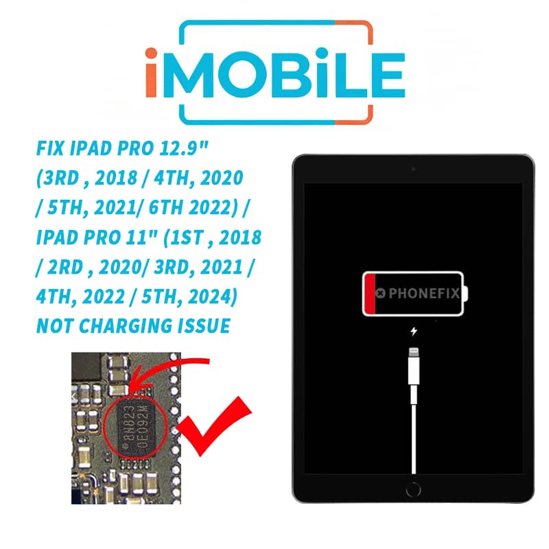 Ace SPI Flash IC (8N8) iPad Pro 12.9" (3rd , 2018 / 4th, 2020 / 5th, 2021/ 6th 2022) / iPad Pro 11" (1st , 2018 / 2rd , 2020/ 3rd, 2021 / 4th, 2022 / 5th, 2024)