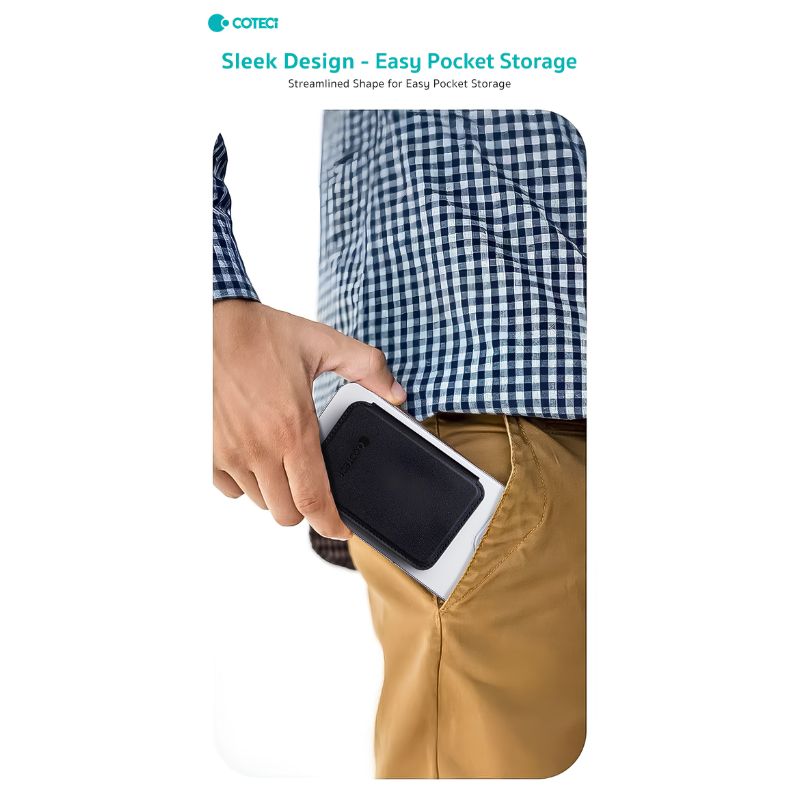 COTECi TR-061 Tri-Fold MagSafe Card Pocket & Phone Holder with Mirror COTECi TR-061 Tri-Fold MagSafe Card Pocket & Phone Holder with Mirror