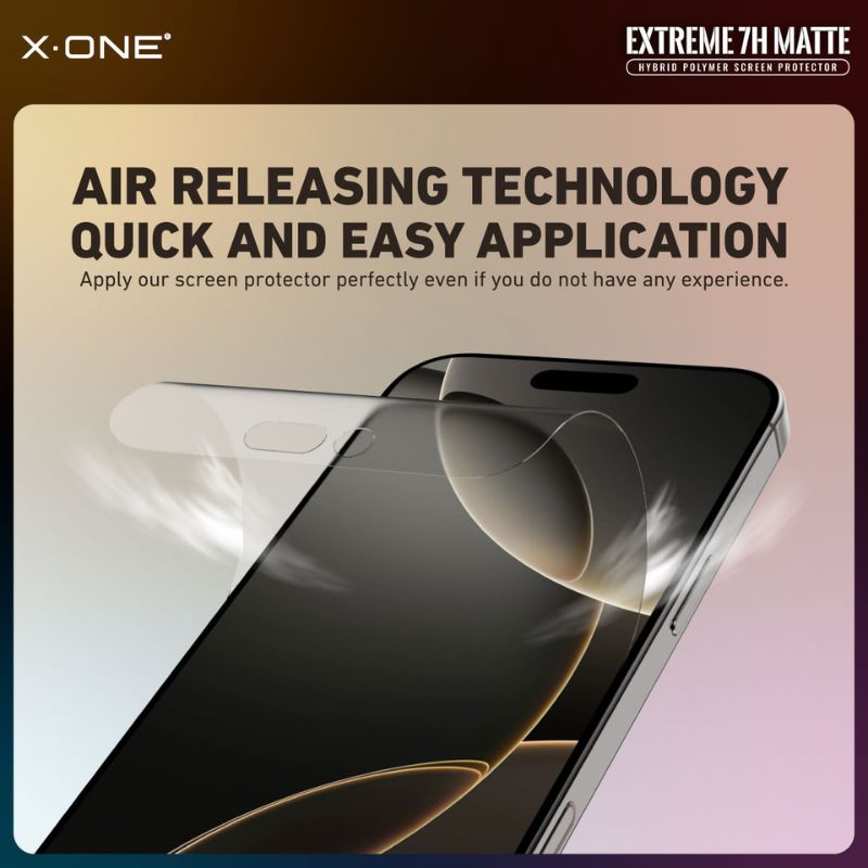 X.One [Matte] Hybrid Polymer Borderless Impact Screen Protector, iPhone 18 Pro Max
