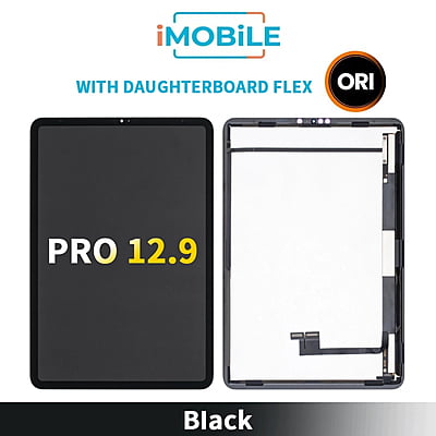 iPad Pro 12.9 (2nd Gen) (A1670 A1671) (12.9 Inch) Compatible LCD Touch Digitizer Screen [Black] [With Daughterboard Flex] Original AAA