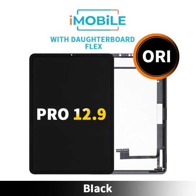 iPad Pro 12.9 (2nd Gen) (A1670 A1671) (12.9 Inch) Compatible LCD Touch Digitizer Screen [Black] [With Daughterboard Flex] Original AAA
