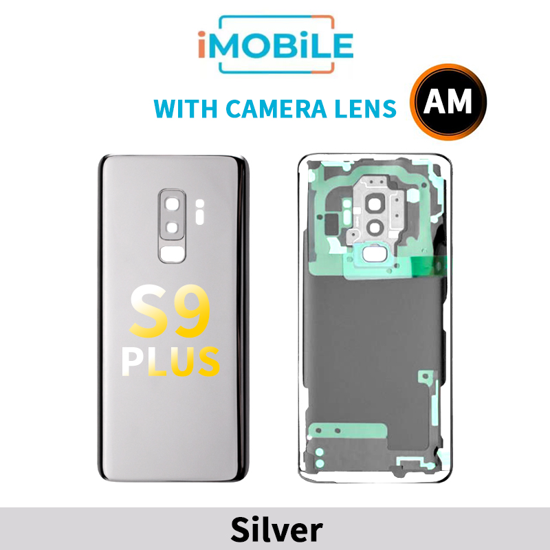 Samsung Galaxy S9 Plus Back Cover Aftermarket With Camera Lens [Silver]