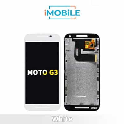 Moto G3 (XT1540 XT 1548 XT1550 Xt1552) Compatible LCD Touch Digitizer Screen [White]