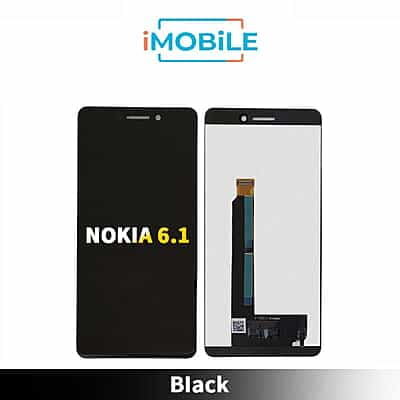 Nokia 6.1 (2018) Compatible LCD Touch Digitizer Screen [Black]