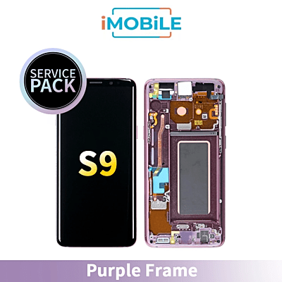 Samsung Galaxy S9 G960 LCD Touch Digitizer Screen [Purple Frame] Service Pack