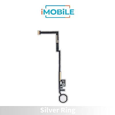 iPad 5 (2017) / iPad 6 (2018) Compatible Home Button Flex [Silver Ring]