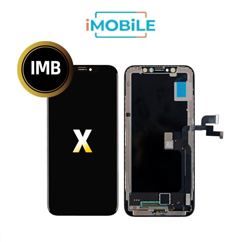 iPhone X (5.8 Inch) Compatible LCD Touch Digitizer Screen [Black] [IMB Soft AMOLED Screen]