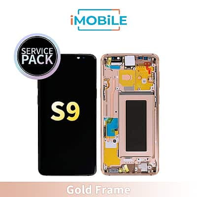Samsung Galaxy S9 (G960) LCD Touch Digitizer Screen [Service Pack] [Gold Frame] GH97-21696E GH97-21697E