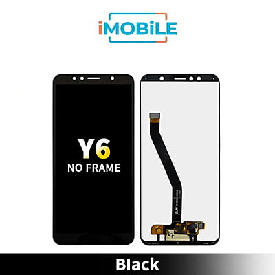 Huawei Y6 2018 Compatible LCD Touch Digitizer Screen no Frame [Black]