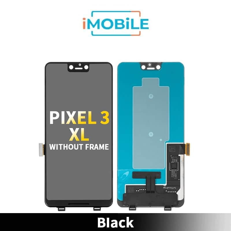 Google Pixel 3 XL Compatible LCD Touch Digitizer Screen [Black] (Without Frame)