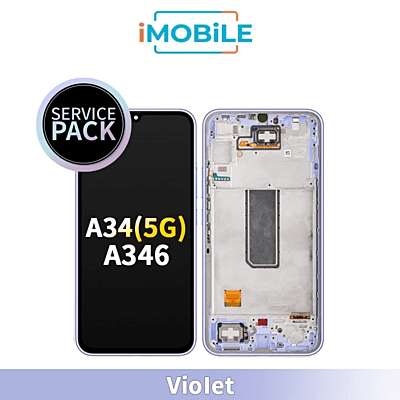 Samsung Galaxy A346 A34(5G) LCD Touch Digitizer Screen [Service Pack] [Violet] GH82-31200D
