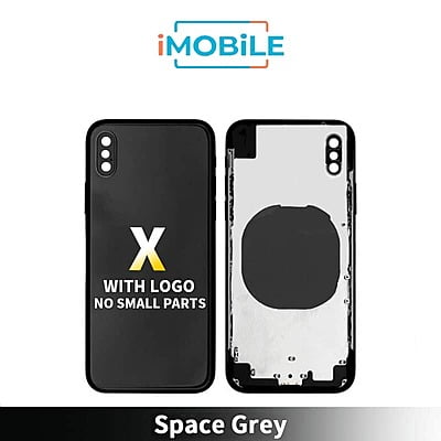 iPhone X Compatible Back Housing [No Small Parts] [Space Grey]