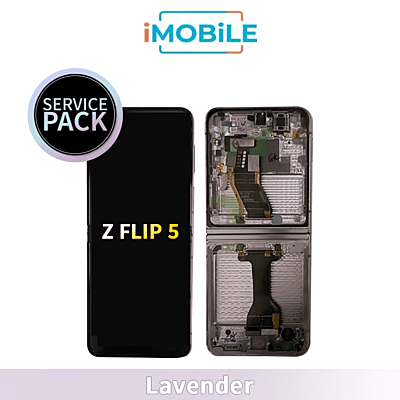 Samsung Galaxy Z Flip 5 5G (F731) Main LCD Digitizer Screen [Service Pack] [Lavender] GH82-31827C