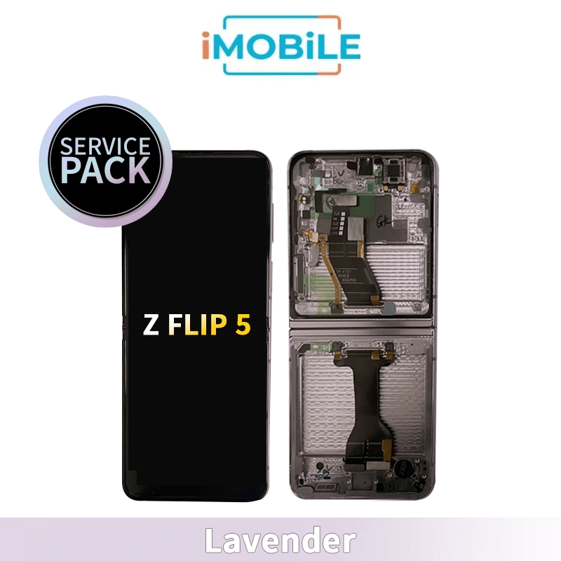 Samsung Galaxy Z Flip 5 5G (F731) Main LCD Digitizer Screen [Service Pack] [Lavender] GH82-31827C