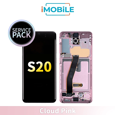 Samsung Galaxy S20 G980 LCD Touch Digitizer Screen [Service Pack] [Cloud Pink] GH82-22131C GH82-22123c