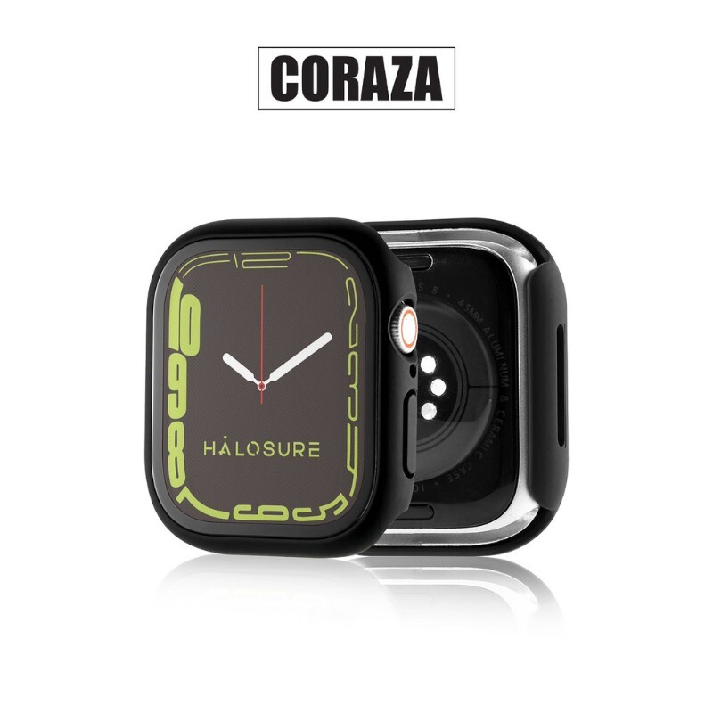 Halosure Coraza Clear Transparent Protective Case for Apple Watch, s7 / s8 / s9 Series, 45 mm Halosure Coraza Clear Transparent Protective Case for Apple Watch, s7 / s8 / s9 Series, 45 mm