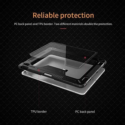 Armor Clear Flip Case with Pencil Holder, iPad Pro 12.9" 3th - 6th Gen, Air 6 (2024) Armor Clear Flip Case with Pencil Holder, iPad Pro 12.9" 3th - 6th Gen, Air 6 (2024)