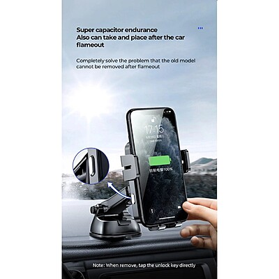JoyRoom JR-ZS219 15W Auto Alignment Wireless Charge Car Mount Phone Holder (Windshield / Dashboard) JoyRoom JR-ZS219 15W Auto Alignment Wireless Charge Car Mount Phone Holder (Windshield / Dashboard)