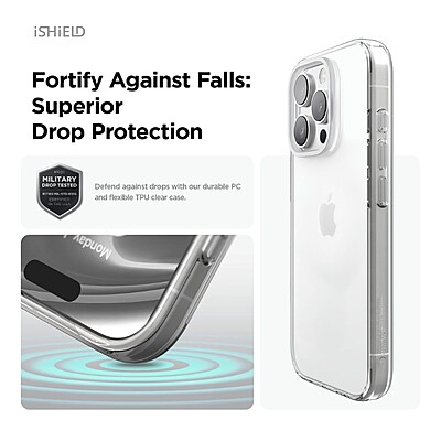 iShield Crystal Palace Clear Case for iPhone 16 Pro Max