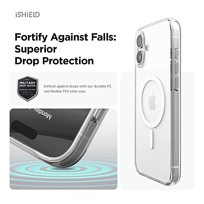 iShield [MagSafe] Crystal Palace Clear Case for iPhone 16 Plus