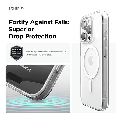 iShield [MagSafe] Crystal Palace Clear Case for iPhone 16 Pro