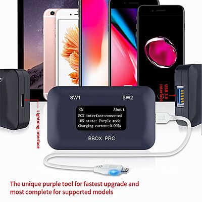 JCID BBOX Pro DFU Box WindowDCsD Cable IOs A7-A11 One KevPurple Mode IPhone IPad ModifyNAND Syscfg Data Read Write JCID BBOX Pro DFU Box WindowDCsD Cable IOs A7-A11 One KevPurple Mode IPhone IPad ModifyNAND Syscfg Data Read Write