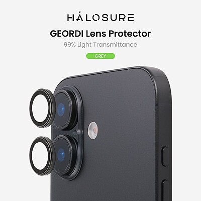 Halosure Geordi Rear Camera Lens Armour Protector (Anti-Reflection), iPhone 17 Halosure Geordi Rear Camera Lens Armour Protector (Anti-Reflection), iPhone 17