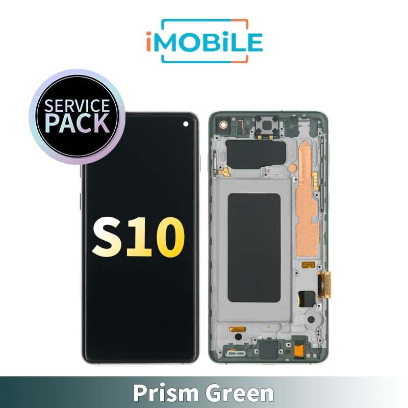 Samsung Galaxy S10 (G973) LCD Touch Digitizer Screen [Service Pack] [Prism Green] GH82-18850E