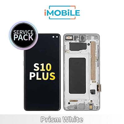 Samsung Galaxy S10 Plus (G975) LCD Touch Digitizer Screen [Service Pack] [Prism White] GH82-18849B GH82-18849G GH82-18834B