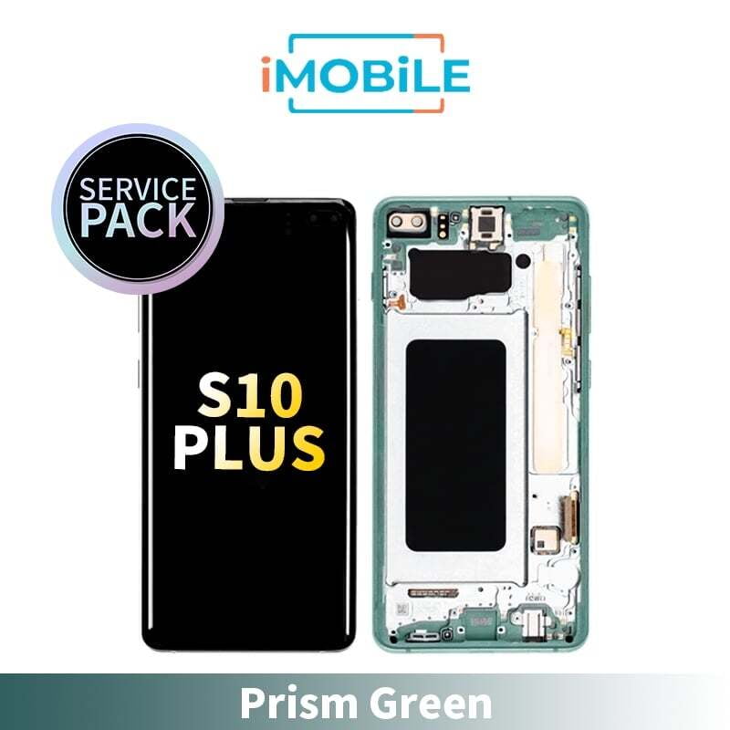 Samsung Galaxy S10 Plus (G975) LCD Touch Digitizer Screen [Service Pack] [Prism Green] GH82-18849E