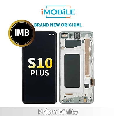 Samsung Galaxy S10 Plus G975 LCD Touch Digitizer Screen [IMB] [Prism White] Brand New Original