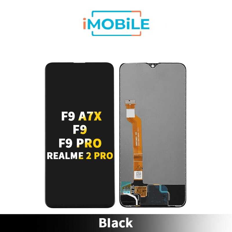 OPPO F9 A7X / F9 / F9 Pro / Realme 2 Pro Compatible LCD Touch Digitizer Screen [Black]